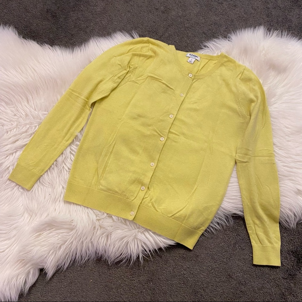 Chartreuse cardigan